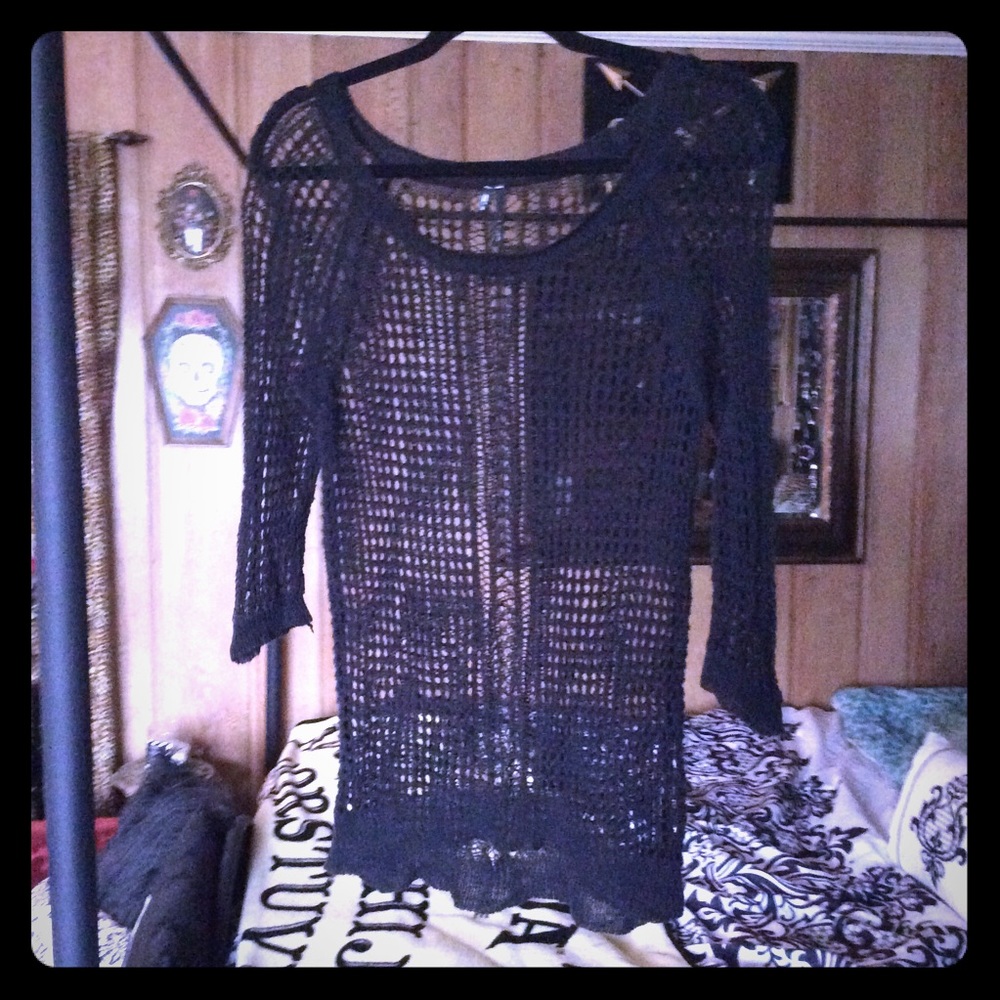 Sheer Crochet Top